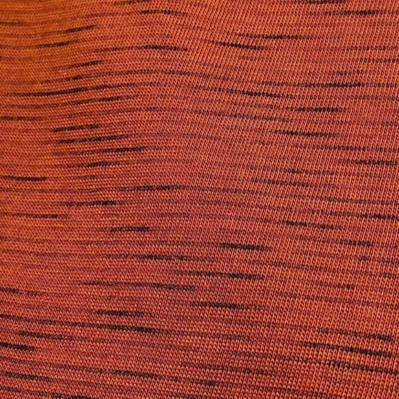 🔸️TruSelf Rust Orange Autumn/Fall Pumpkin 3/4 Sleeve Top Large - Picture 11 of 12